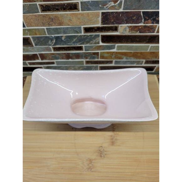 Vintage McCoy Pottery Planter, Mid Century Modern, Pink White Mottled 924 USA - Picture 4 of 5